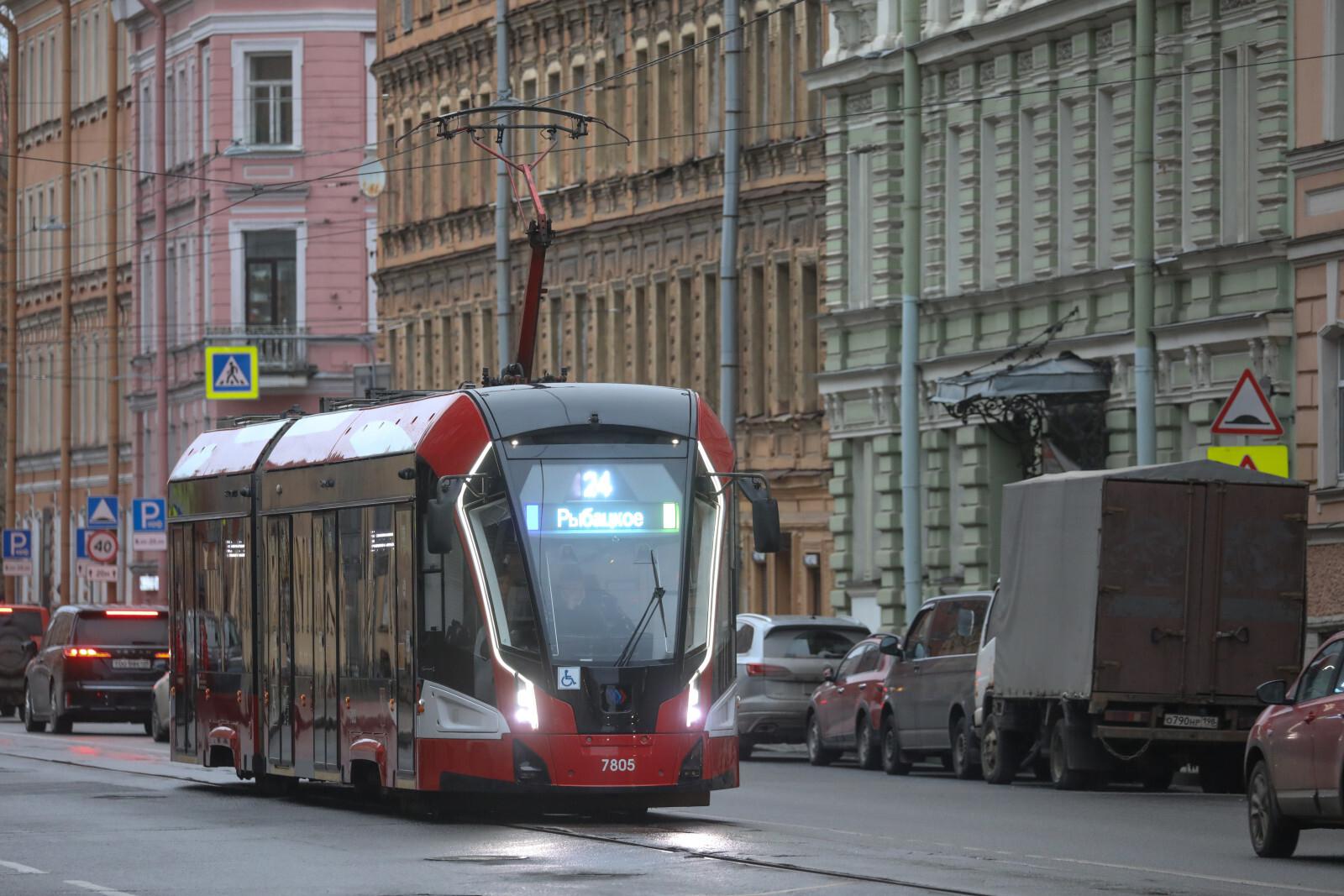 В Петербурге приостановят трамвайное движение по Бухарестской улице