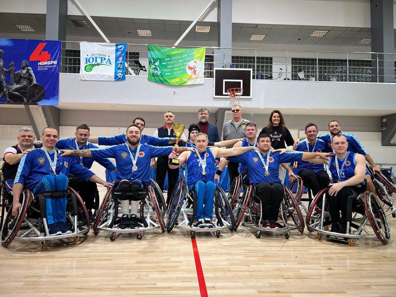 Сборная Санкт-Петербурга завоевала серебро на чемпионате России по баскетболу на колясках