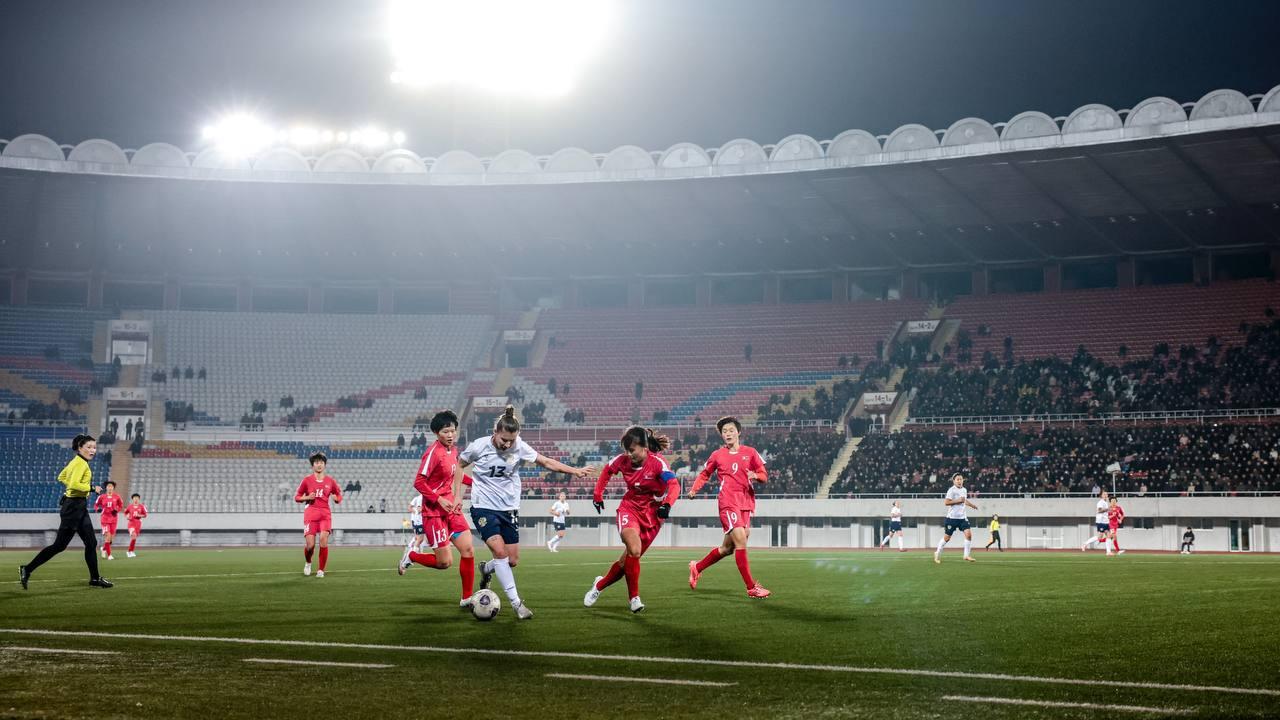 Женская сборная России по футболу сыграла вничью с командой КНДР