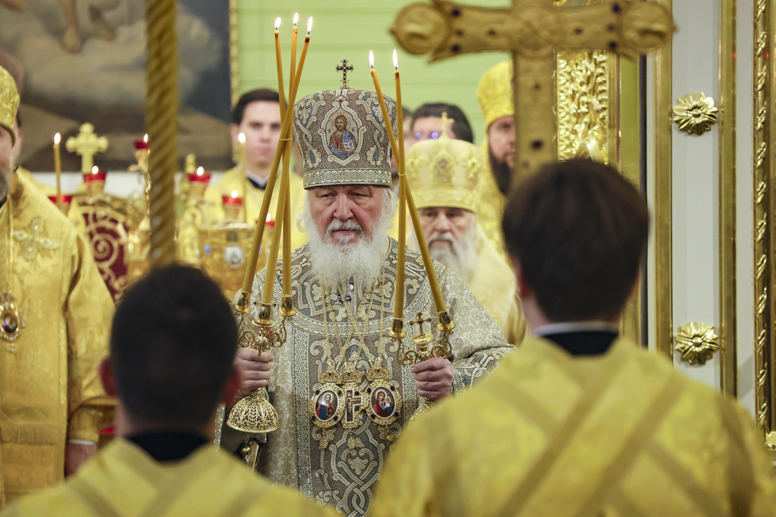 Патриарх Кирилл освятил восстановленный храм Александра Невского в Красном Селе