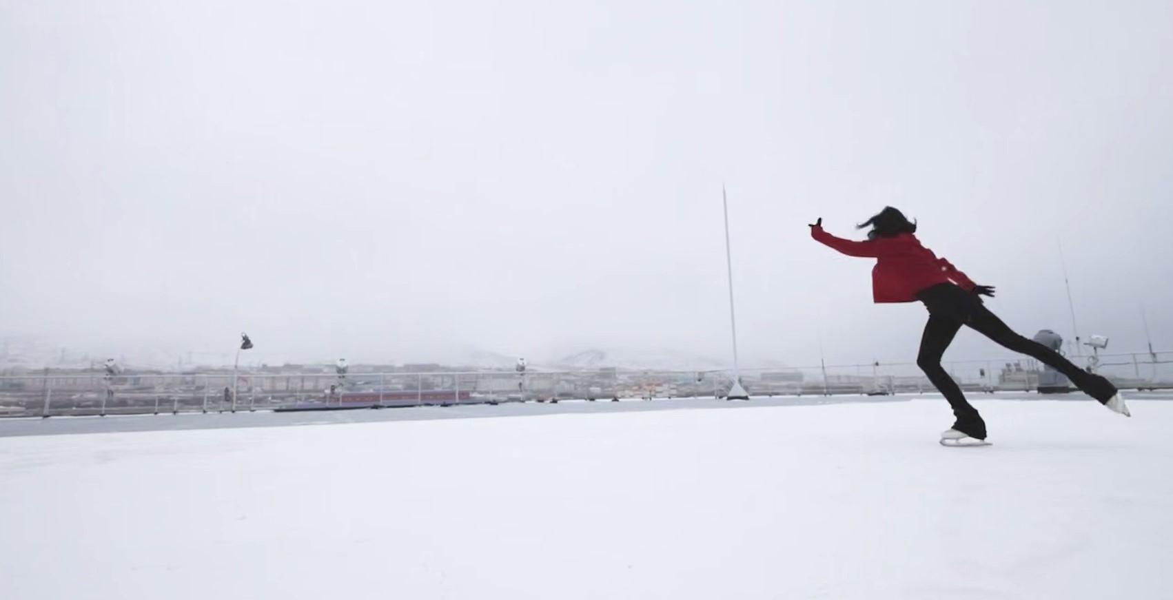 Алина Загитова установила рекорд на плавучей АЭС на Чукотке