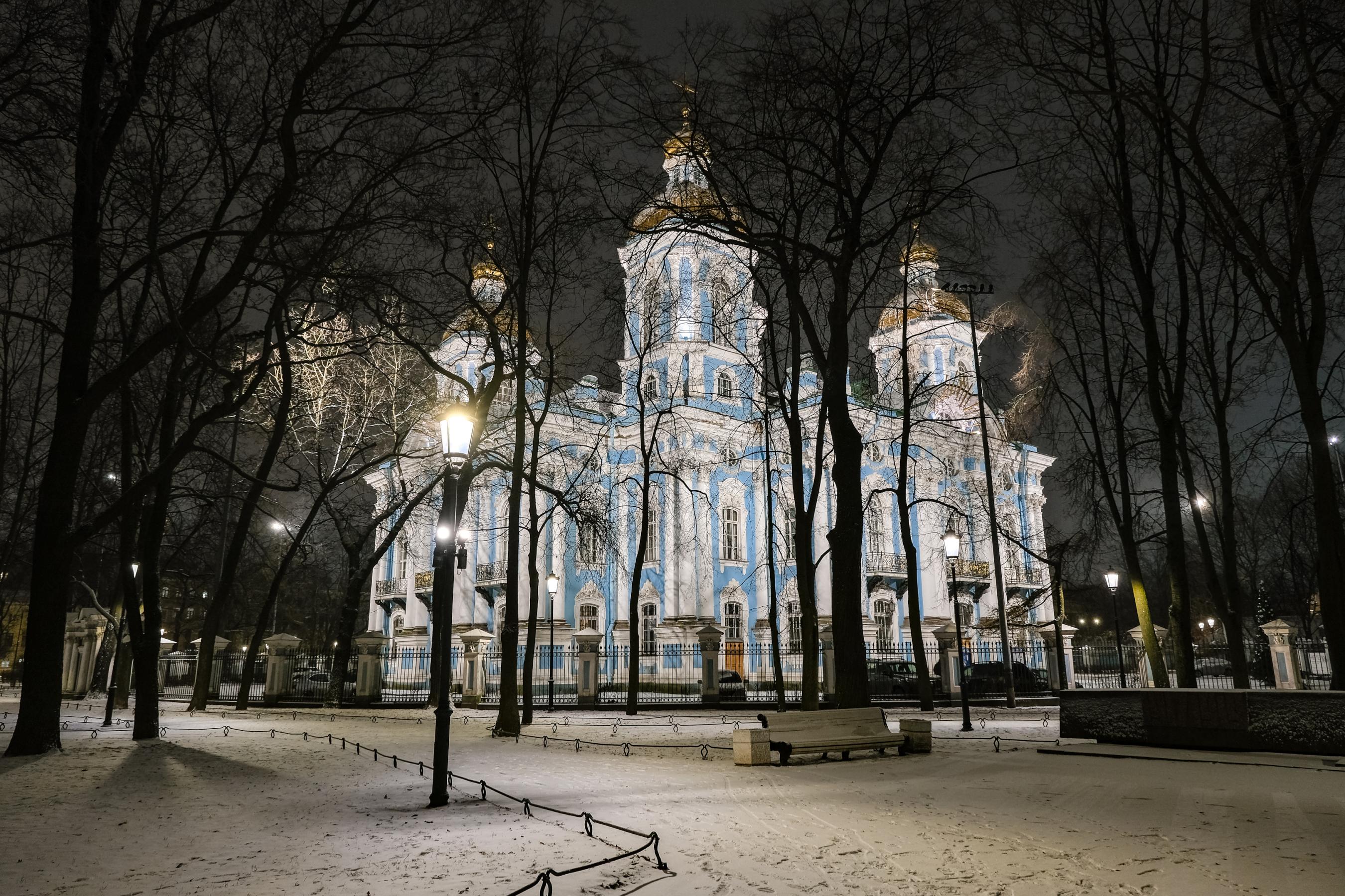 Александр Беглов: Николо-Богоявленский морской собор получил новый вечерний облик