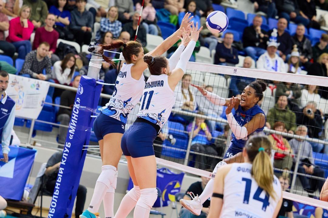Женский волейбольный клуб «Корабелка» из Петербурга победил в матче Суперлиги «Минчанку»