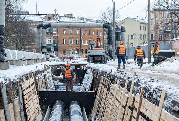 В «Теплосети» рассказали о ходе реконструкции теплопроводов на Евгеньевской улице