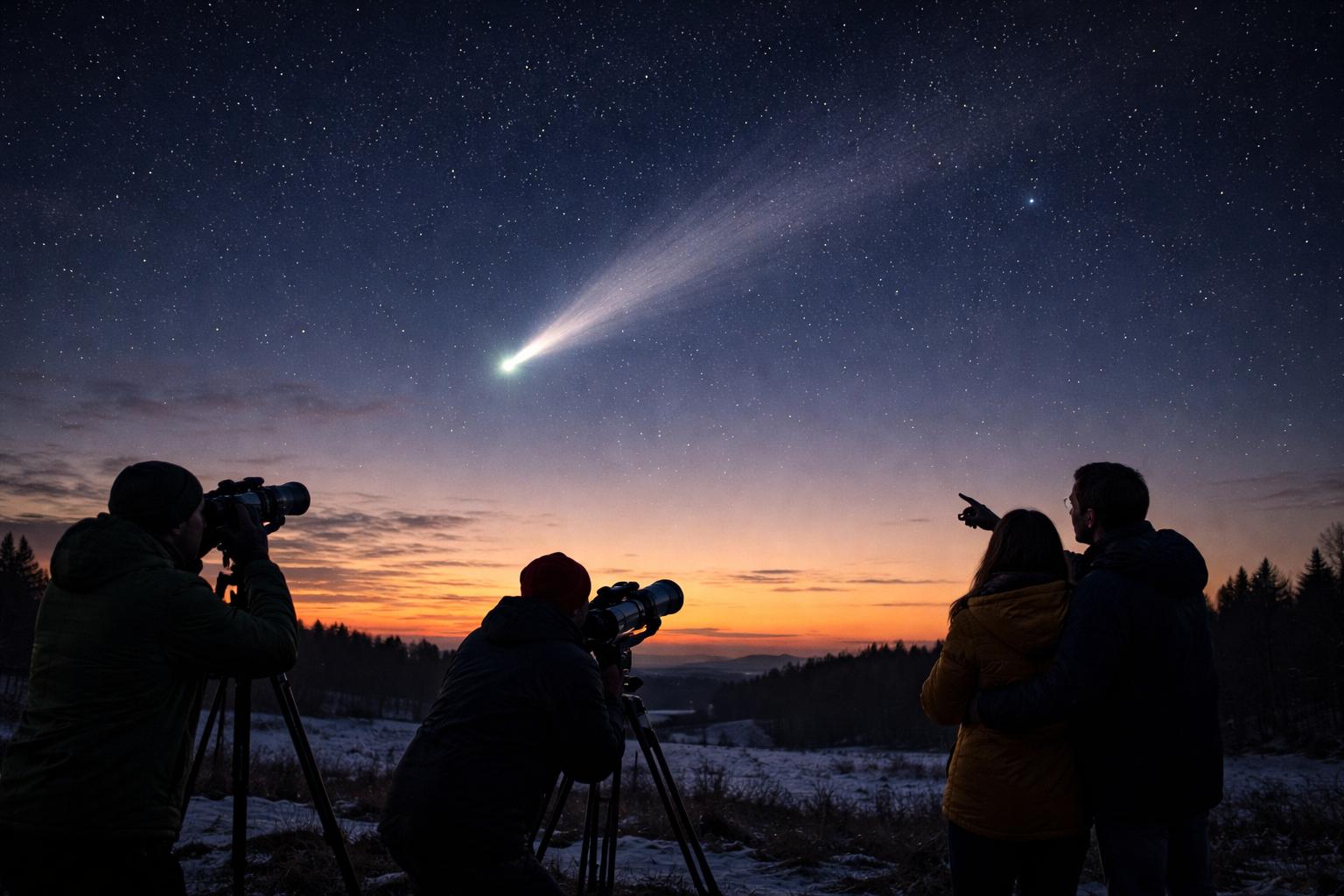 Комета Вежчоса приближается к Земле