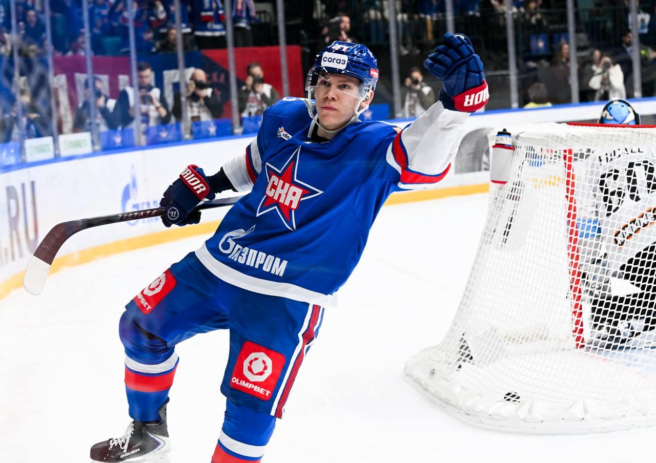 КХЛ признала лучшим новичком февраля нападающего СКА Матвея Полякова
