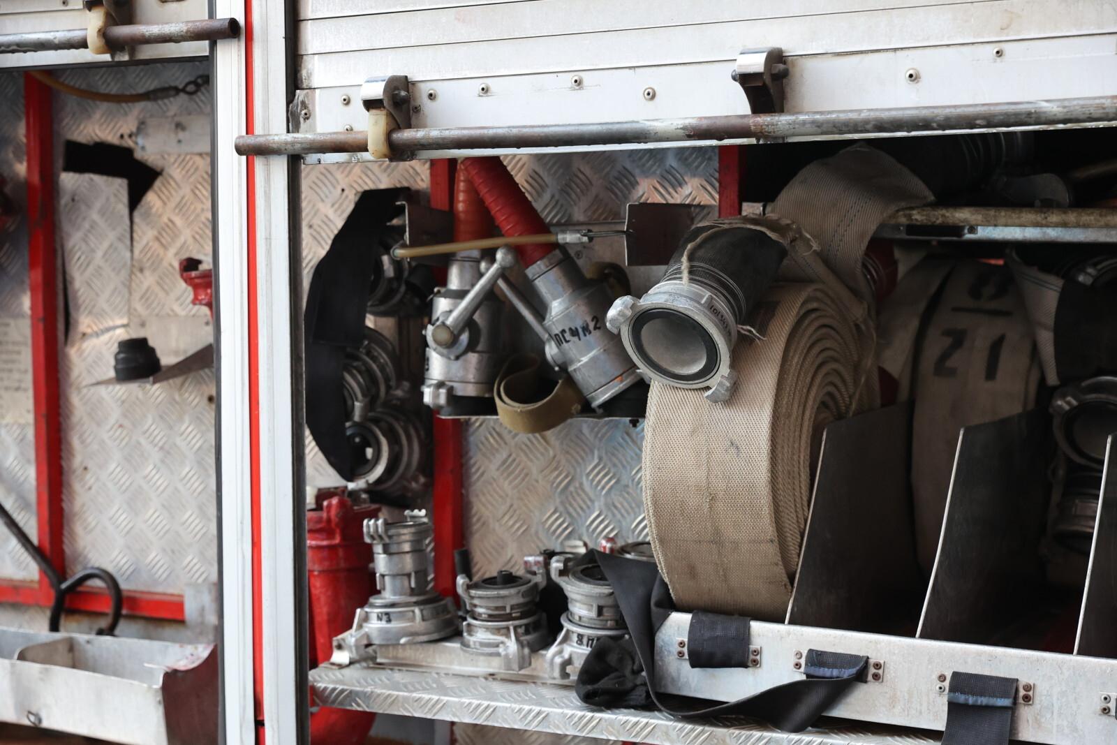 В Невском районе на лестничной клетке жилого дома произошел пожар