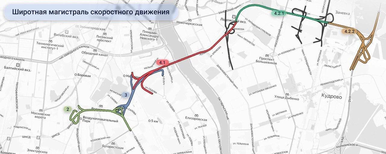 В Петербурге заключен договор генподряда на строительство новых этапов ШМСД