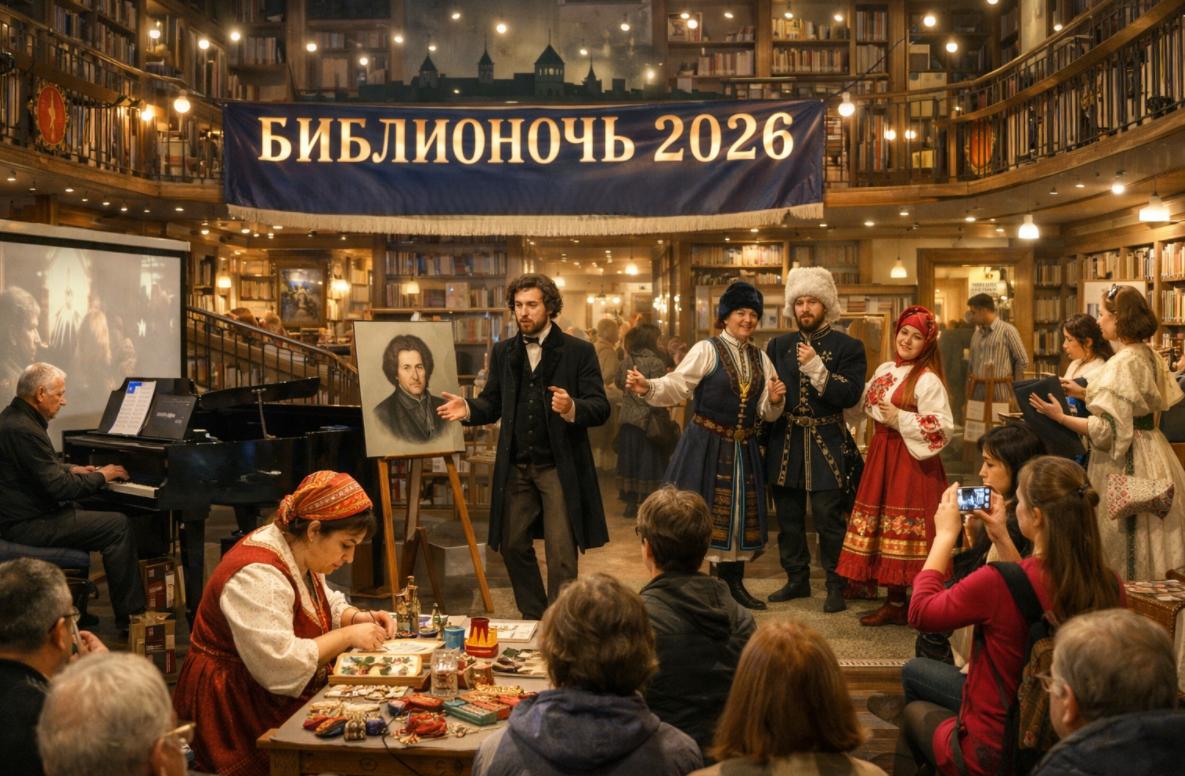 Единство народов России ожило в Петербурге в акции «Библионочь-2026»