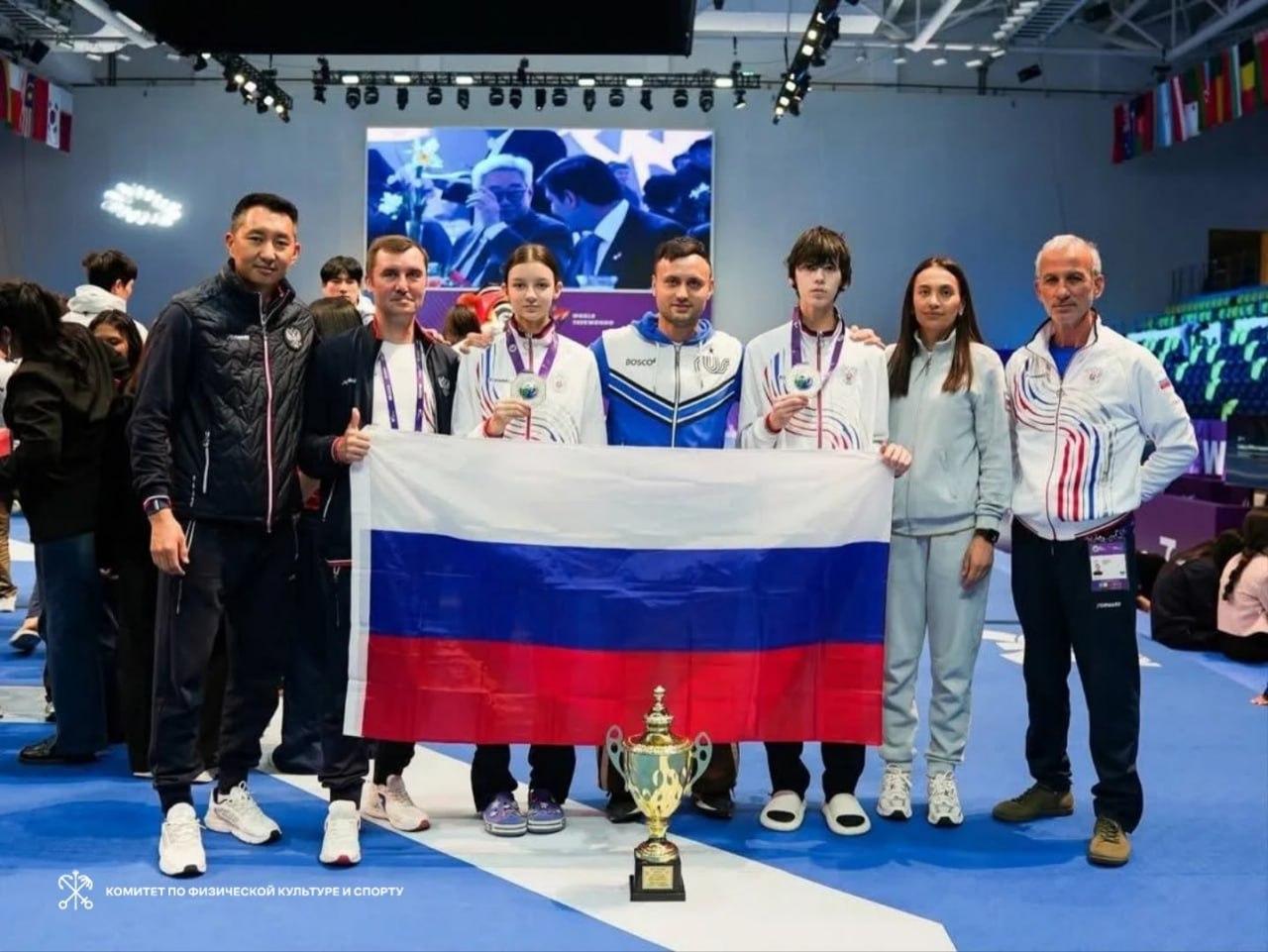 Спортсмены из Петербурга стали серебряными призерами первенства мира по тхэквондо