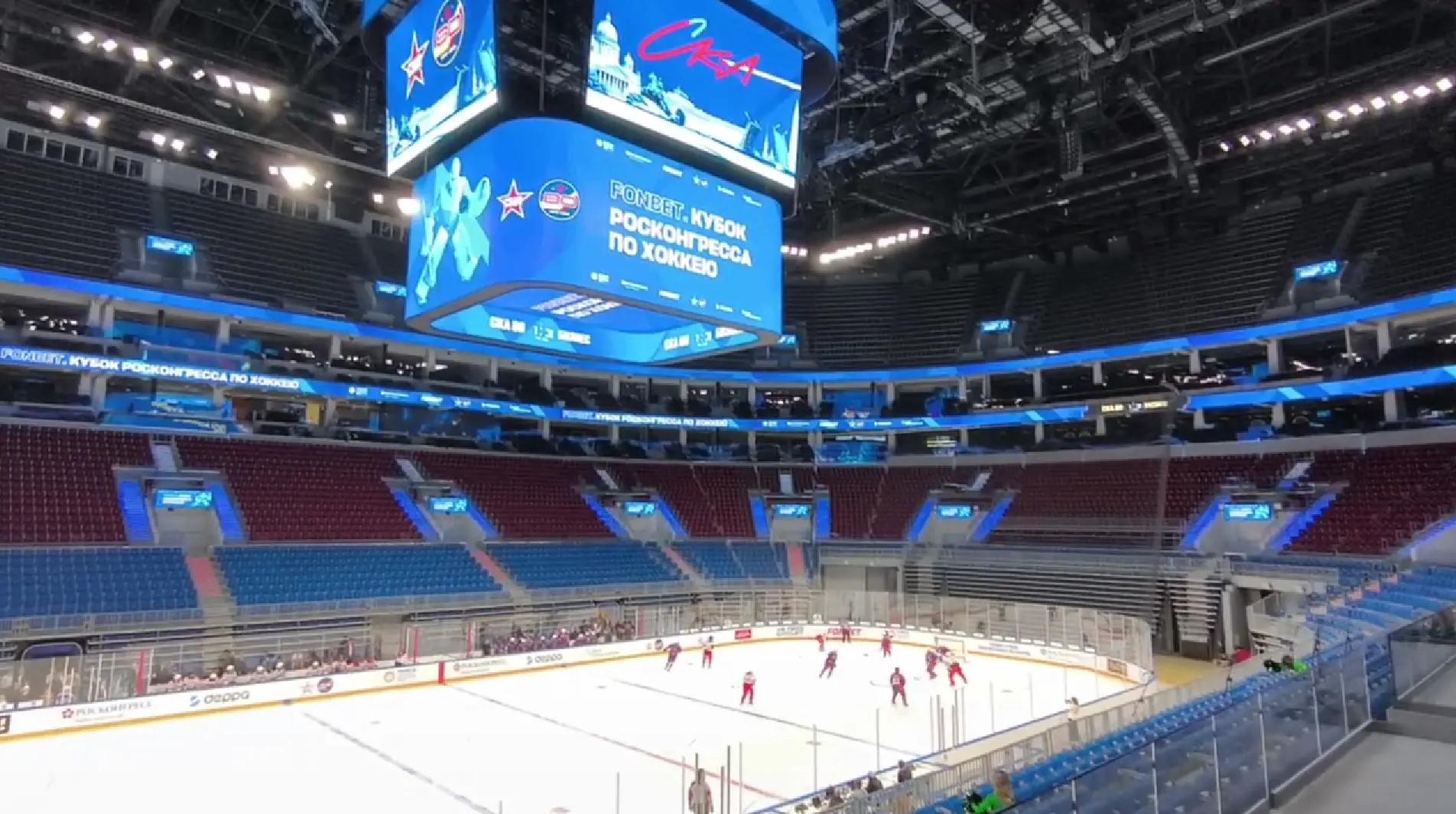 На «СКА Арене» проходит Кубок Росконгресса по хоккею в рамках ПМЭФ
