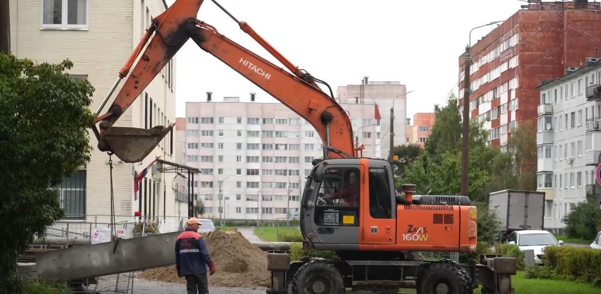 В квартале 3А Красного Села ведется реконструкция теплосети